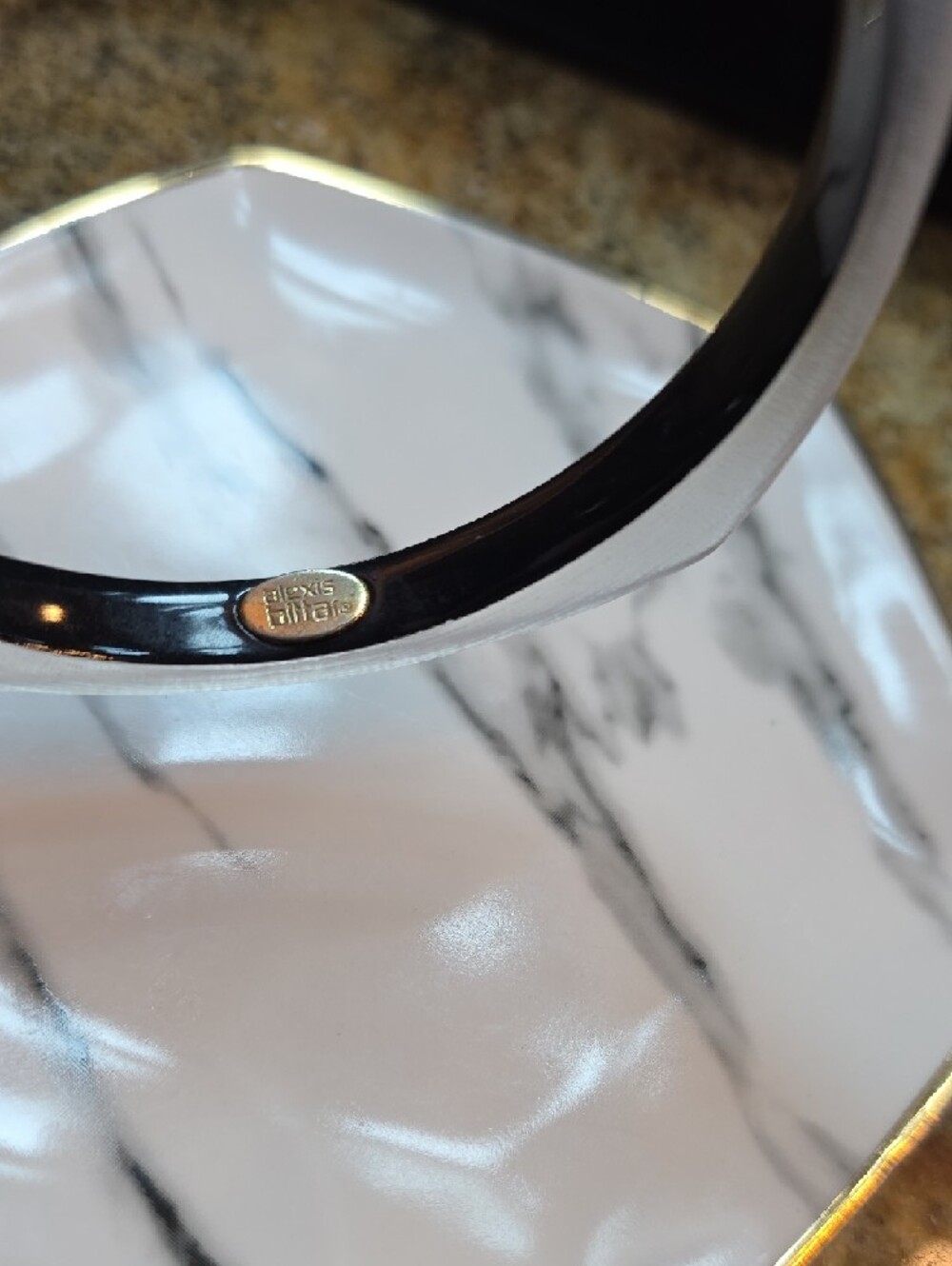 Alexis Bittar Lilac Lucite Bangle Bracelet - Picture 2 of 6